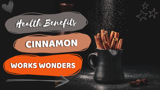 laptop and mobile phone showing The Health Benefits of Cinnamon